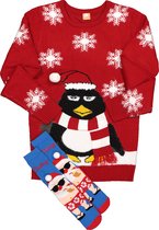 Kerst set in cadeauverpakking (trui met sokken) - Holiday season -  Maat: XL