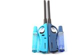 Aansteker 2 stuks met navulling - Gasaansteker met navulling 2X Lichtblauw en Blauw - Hervulbare Navulbare Aansteker - Kinderbescherming - Vlamaanpassing - Brandstof indicator -