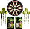 Afbeelding van het spelletje Dragon Darts Michael van Gerwen Octane set – dartbord – 2 sets - dartpijlen – dart shafts – dart flights – Winmau Blade 5 dartbord