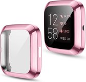 By Qubix - Fitbit Versa 2 Soft TPU case (volledig beschermd) - Roze