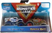 Monster Jam truck 4-pack monster truck Tough Treads Dragonoid / Grave Digger / Megalodon / El Toro Loco - Monstertruck schaal 1:64
