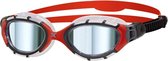 ZOGGS Predator Flex Titanium Zwembril Clear Red Mirrored Smoke Small