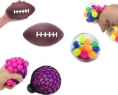 Fidget toys - Globbles - Stressbal - Squishy - Squeezy - Stressballen mix - 5 stuks