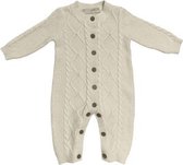 Li-Leigh Pancake Knitted Jumpsuit, gebreid boxpak, kleur: crème, maat: 74