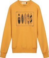 Collect The Label - Hippe Trui - Surf Sweater - Oker - Unisex - XL
