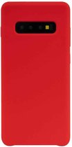 FONU Premium Siliconen Backcase Hoesje Samsung Galaxy S10 - Rood