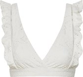 Blanc de Blanc ruches bikinitop wit