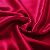 Beauty Silk - Hoeslaken - Glans Satijn - Rood - 180x200