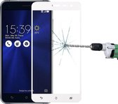 Voor Asus ZenFone 3 / ZE552KL 0,26 mm 9 H Oppervlaktehardheid Explosieveilig Ingekleurd Zeefdruk Gehard Glas Volledig scherm Film (wit)