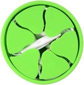 Siliconen mini ronde oortelefoon draadwikkelaar datakabel opbergdoos (groen)