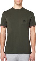 Sundek T-shirt - Mannen - Groen/Oranje/Wit