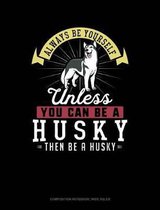 Always Be Yourself Unless You Can Be a Husky Then Be a Husky: Composition Notebook