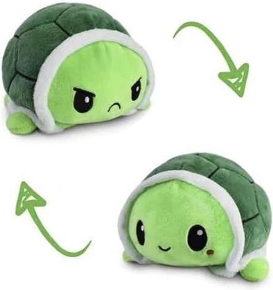hier Sporten Zus Mood knuffel - fidget toys - emotie knuffel - turtle groen | bol.com
