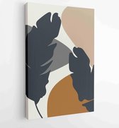Abstract art nature background vector. Modern shape line art wallpaper 1 - Moderne schilderijen – Vertical – 1936342702 - 50*40 Vertical