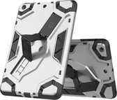 Voor iPad mini 3/2/1 Escort Series TPU + PC schokbestendige beschermhoes met houder (zilver)
