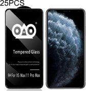 25 STKS Schokbestendige Anti-breaking Edge Airbag Gehard Glas Film Voor iPhone XS Max