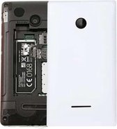 Effen kleur batterij achterkant voor Microsoft Lumia 532 (wit)