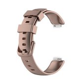 Voor Fitbit Inspire 2 TPE vervangende horlogeband, maat: L (roségoud)