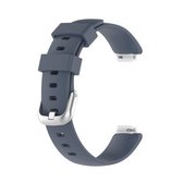 Voor Fitbit Inspire 2 TPE vervangende horlogeband, maat: S (grijs)