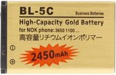 2450 mAh BL-5C Hoge bedrijfs Gold Business-batterij voor de Nokia N72 / N71