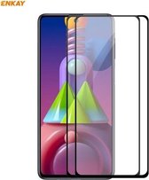 Voor Samsung Galaxy M51 2 STUKS ENKAY Hat-Prince Volledige lijm 0.26mm 9 H 2.5D Gehard Glas Volledige dekking Film