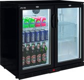 Bol.com Saro Barkoelkast BC 208 | Vrijstaand Zwart | 2 Deuren | 198 Liter aanbieding