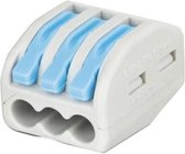 Showgear LED Cable connector 3 weg blauw (Verpakking 10 stuks)