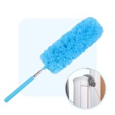Plumeau - Ragebol - Jaloezie Reiniger - Lamellen - Plumeau Uitschuifbaar - 60 tot 135 CM - Schoonmaak - Blauw