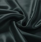 Beauty Silk - Hoeslaken - Glans Satijn - Zwart - 90x200