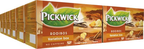 Pickwick Rooibos Thee Variatiebox - 12 x 20 theezakjes