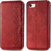 Luxe PU Lederen Wallet Case Geschikt Voor Apple iPhone SE 2020 - Portemonnee Book Case Flip Cover Hoesje Met Multi Stand Functie - Kaarthouder Card Case Beschermhoes Sleeve Met Pas