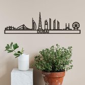 Skyline Dubai zwart mdf (hout) - 60cm - City Shapes wanddecoratie