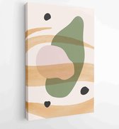 Abstract art nature background vector. Modern shape line art wallpaper 2 - Moderne schilderijen – Vertical – 1934300819 - 115*75 Vertical