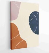 Abstract art nature background vector. Modern shape line art wallpaper 3 - Moderne schilderijen – Vertical – 1934300816 - 80*60 Vertical