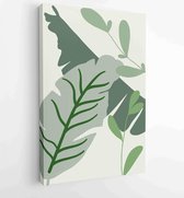 Abstract art nature background vector. Modern shape line art wallpaper 1 - Moderne schilderijen – Vertical – 1934329664 - 80*60 Vertical