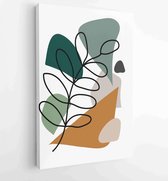 Abstract art nature background vector. Modern shape line art wallpaper 4 - Moderne schilderijen – Vertical – 1933708184 - 115*75 Vertical