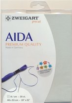 Oud Groene Zweigart Aida 20 count - 8 kruisjes per cm 48 x 53 cm
