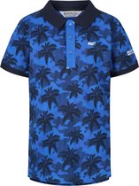 Regatta - Tobin - Kinder Polo - Blauw Camouflage - Maat 116