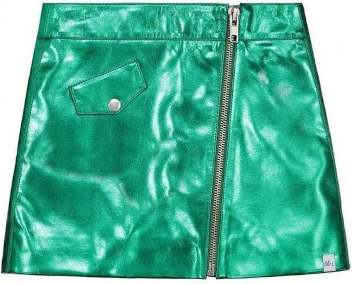 Nik&Nik Curly Skirt Lacquered Jade Green Girls- Maat 146/152