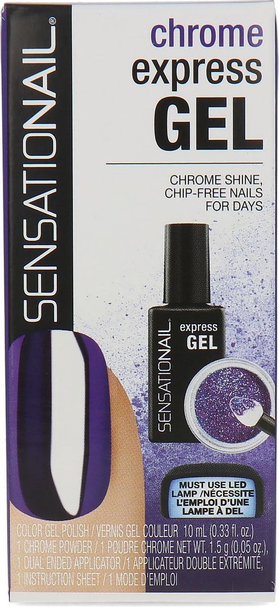 Sensationail Chrome Express Gel Nagellak - 73068 Purple