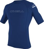 O'Neill O'Neill Basic Skins S/ S Rashguard Surf Shirt - Taille XL - Homme - Bleu foncé - Blanc