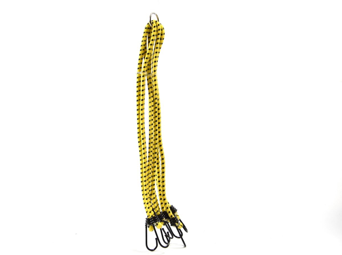 Araignée élastique 6 Crochets Caoutchouc Pour Attacher Bagages Vélo, Moto, Voiture - 40x40 Cm étendable à 1m