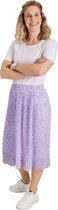 Dames rok plisse panter lila kort | Maat Onze size, XS-XL