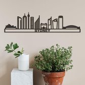 Skyline Sydney zwart mdf (hout) - 60cm - City Shapes wanddecoratie