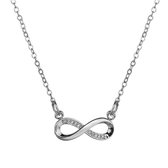 Lumici® | Infinity Ketting (Dubbel) - Oneindig - Dubbele Oneindige Ketting - Cadeau Voor Vrouwen - Moederdag Cadeau - Valentijn - Liefde - Verrassing - Goud & Zilver