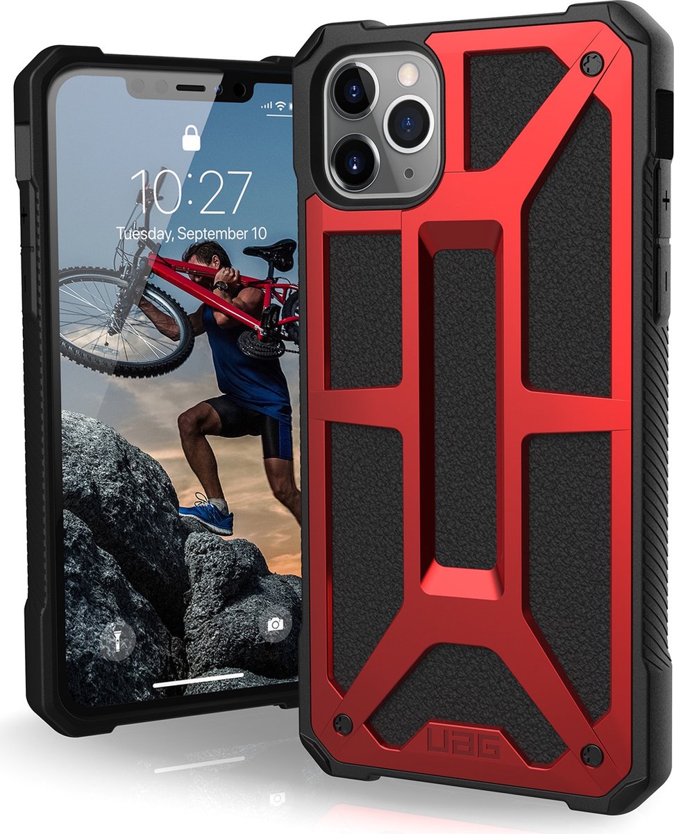 UAG Monarch Apple iPhone 11 Pro Max Backcover hoesje - Magma Red