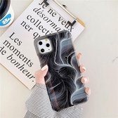 Voor iPhone 12 Pro Max TPU Smooth Marbled IMD mobiele telefoonhoes (graniet F14)