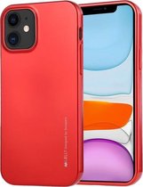 Voor iPhone 12 mini GOOSPERY i-JELLY TPU schokbestendig en krasvast hoesje (rood)