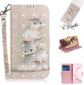 Voor Galaxy Note 10 Lite / A81 3D Schilderen Horizontale Flip Leren Case met Houder & Kaartsleuf & Portemonnee & Lanyard (Eekhoorn)