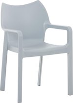 Chaise de jardin - Plastique - Confortable - Gris clair